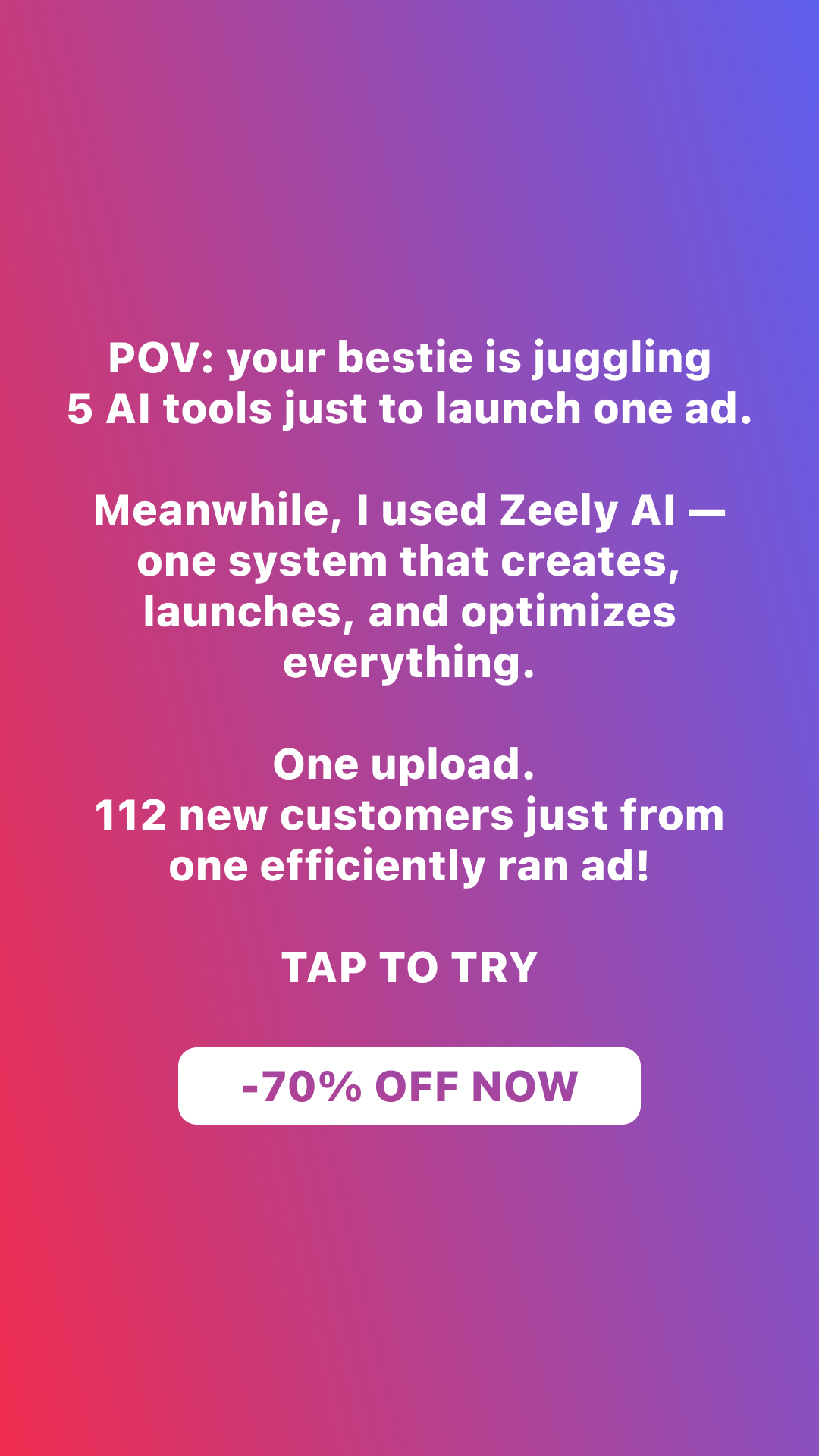 Zeely Facebook ad