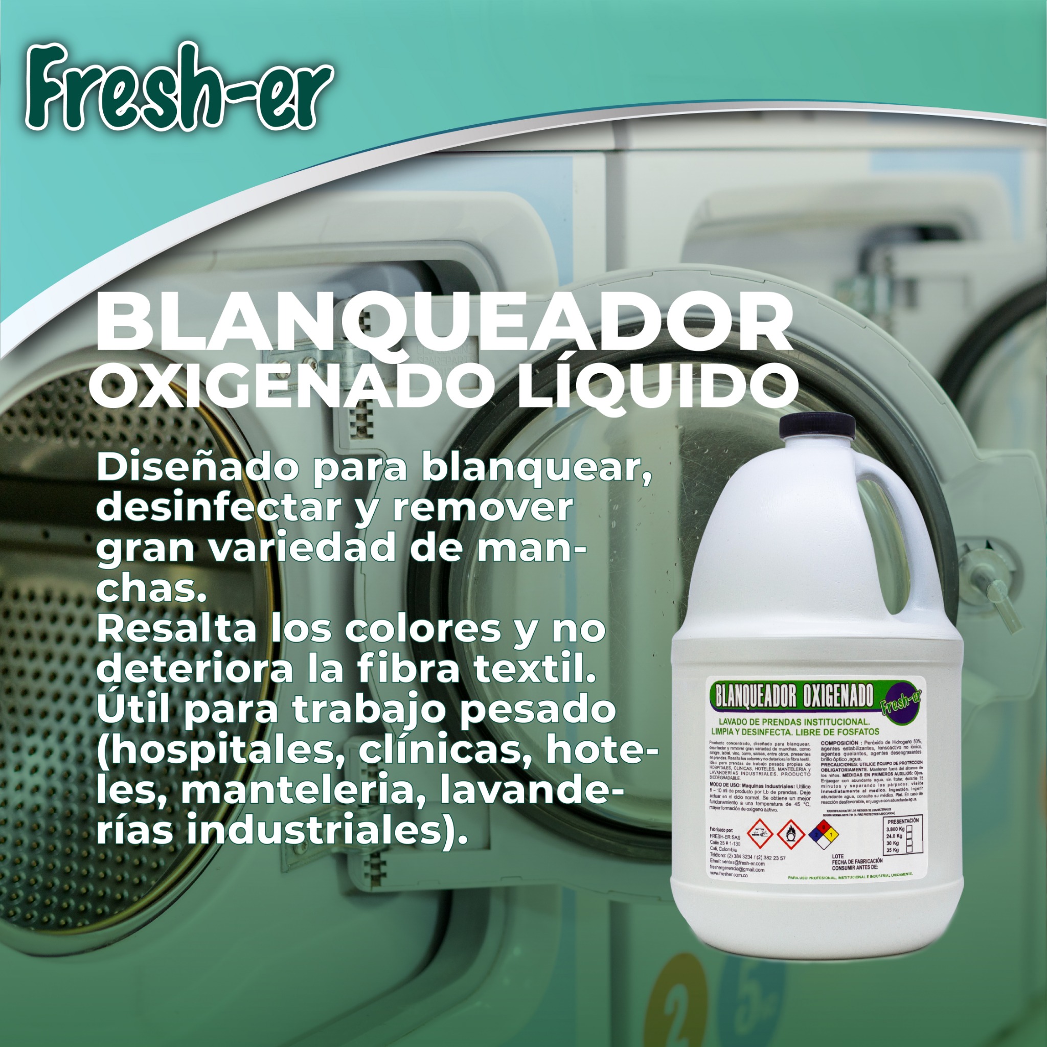 Fresher Facebook ad: ¡Limpieza sostenible para industrias que avanzan!