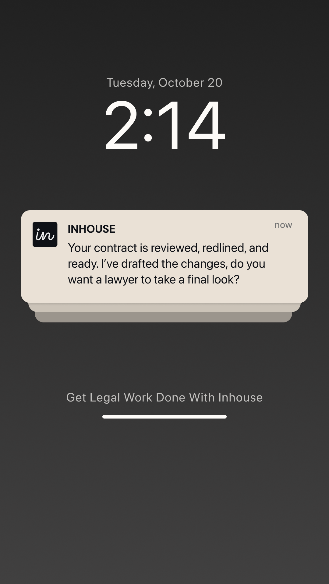 InHouse Facebook ad: Start Your Free Legal Review