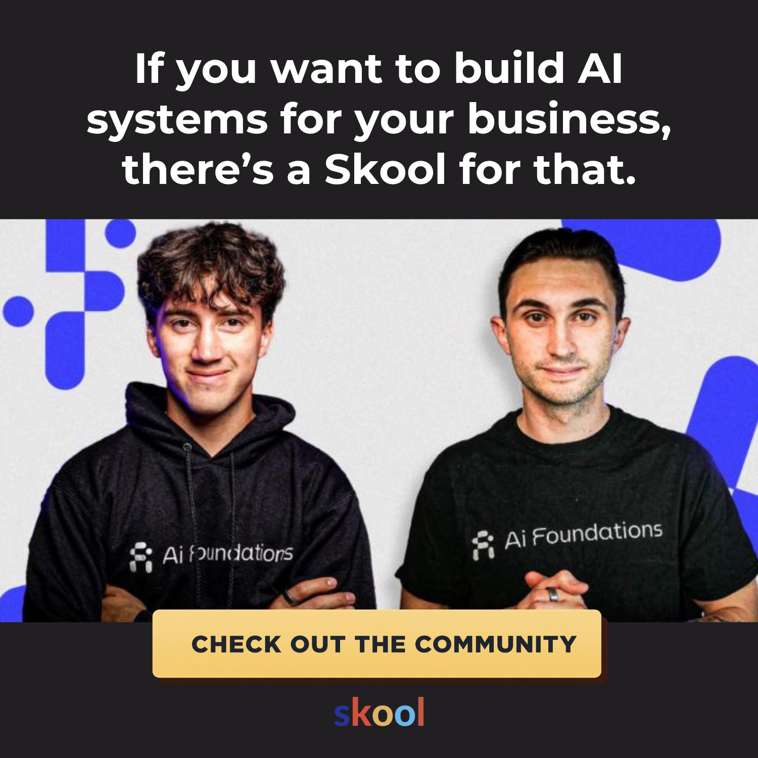 Skool Facebook ad