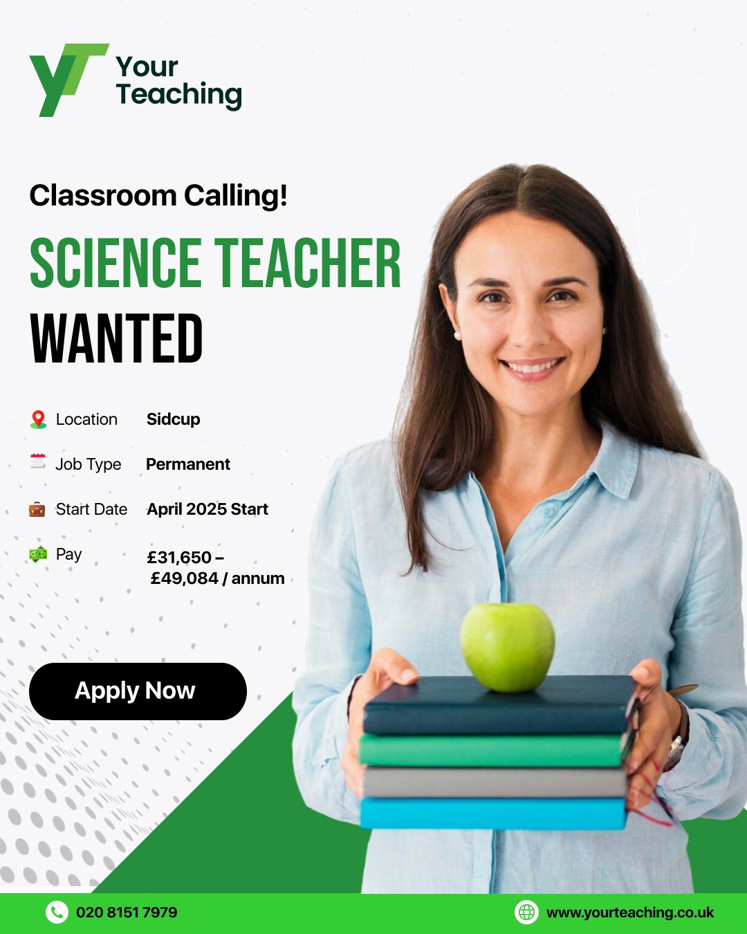 Your Teaching Ltd Facebook ad: Teachers Wanted