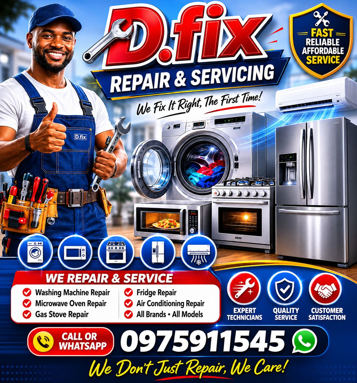 Daptechfix Refrigeration & Digital Security Systems Facebook ad