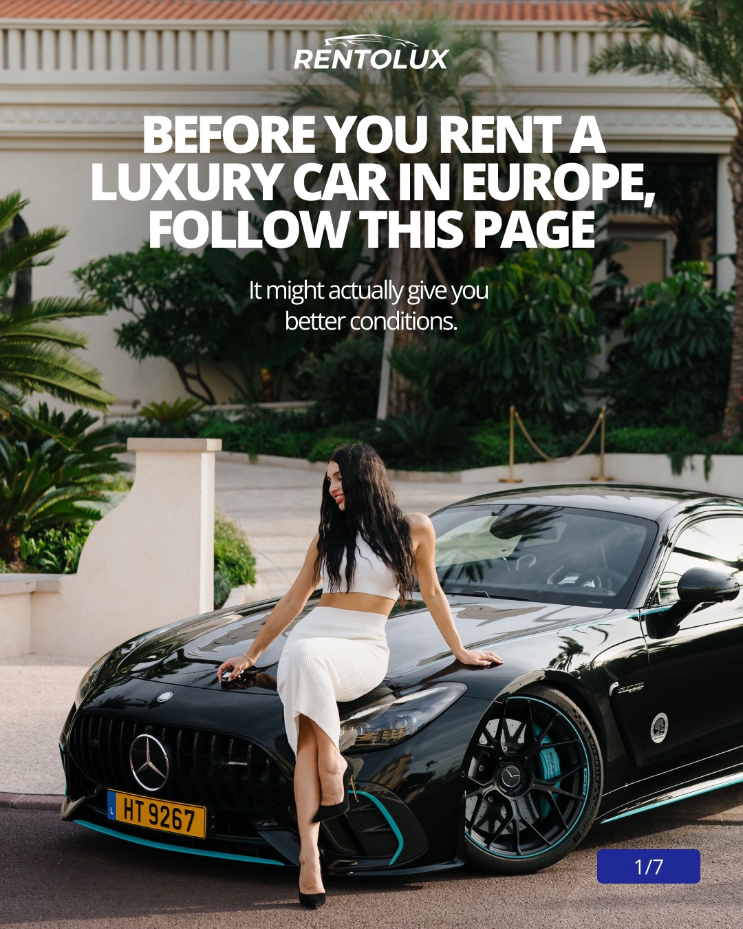 Rentolux - Luxury Car Rental in Europe Facebook ad: We’re Rentolux - luxury and supercar rental across…