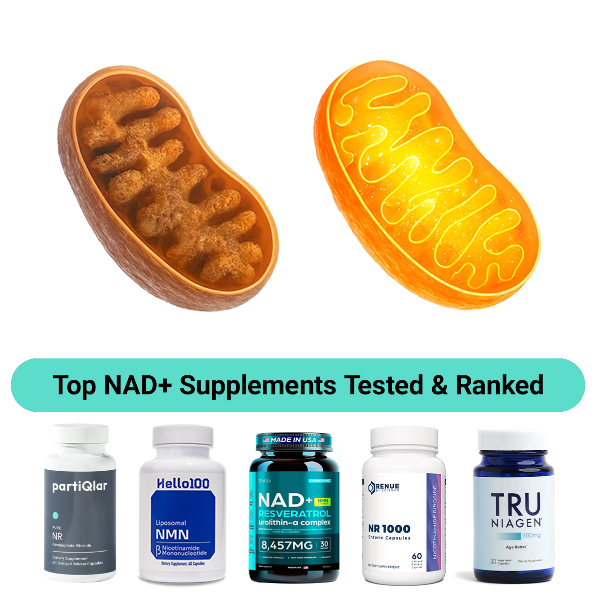 The Wellness Journal Facebook ad: Biohacker Reveals Top 5 NAD+ Supplements