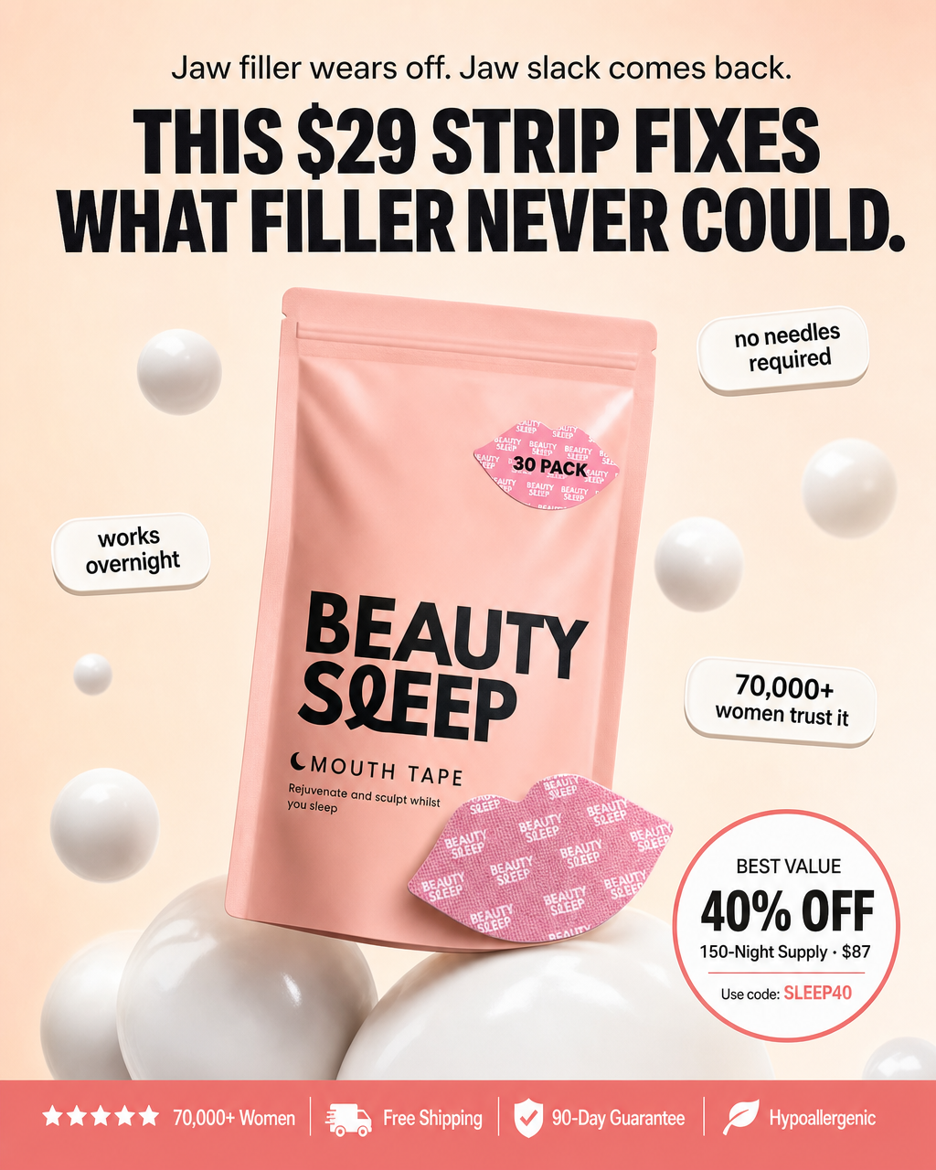 Beauty Sleep Facebook ad