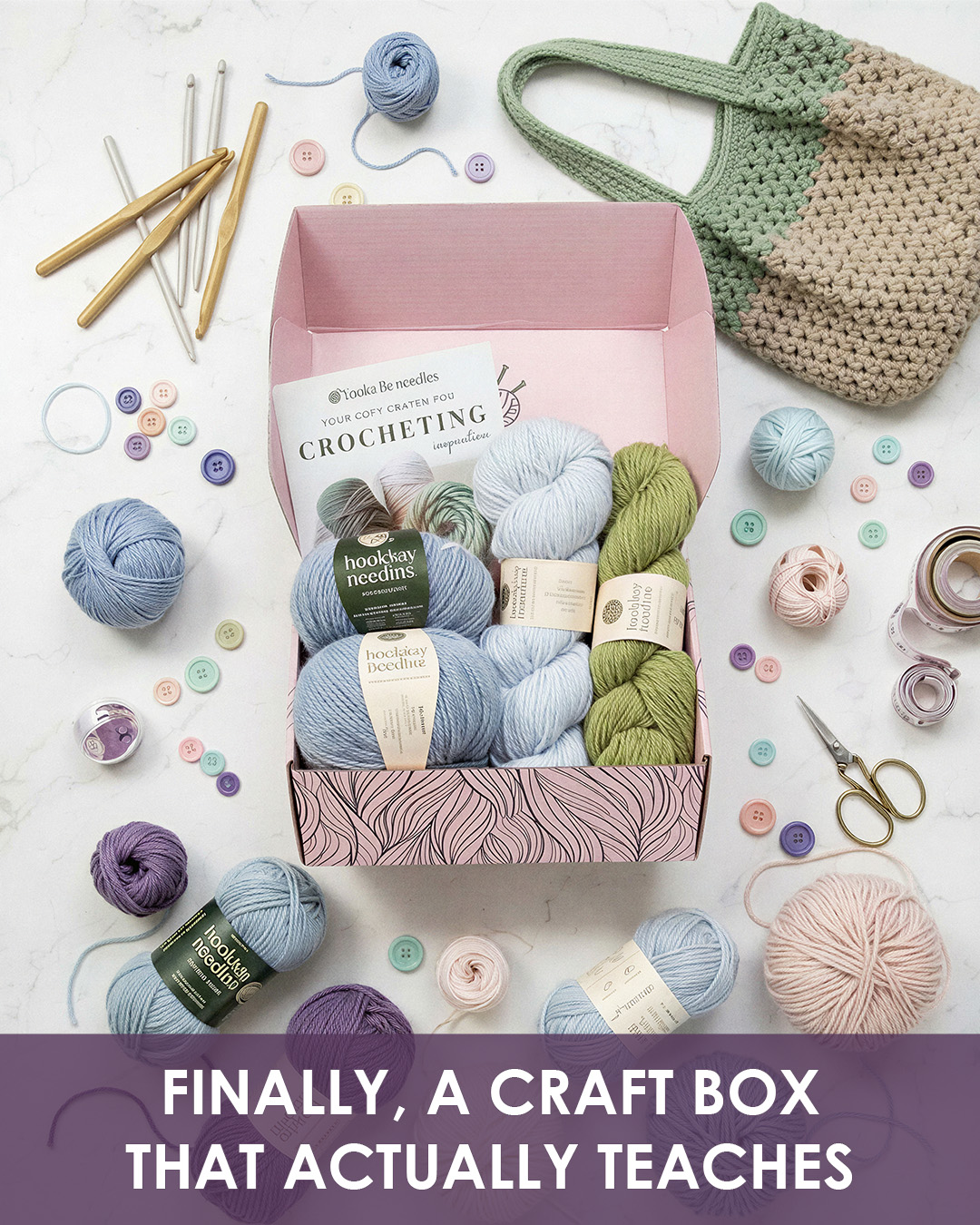 Hooks & Needles Facebook ad