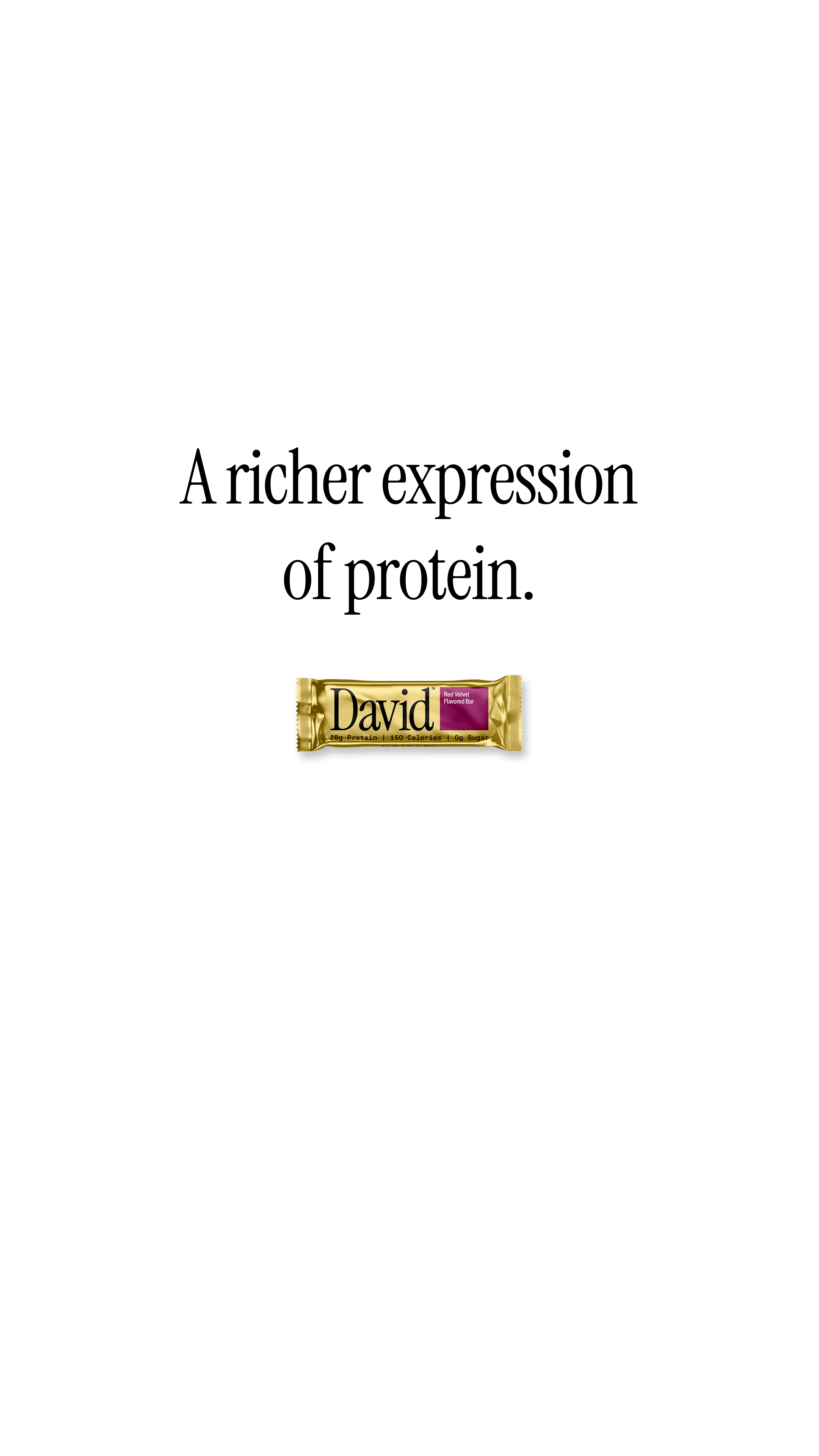David Protein Facebook ad