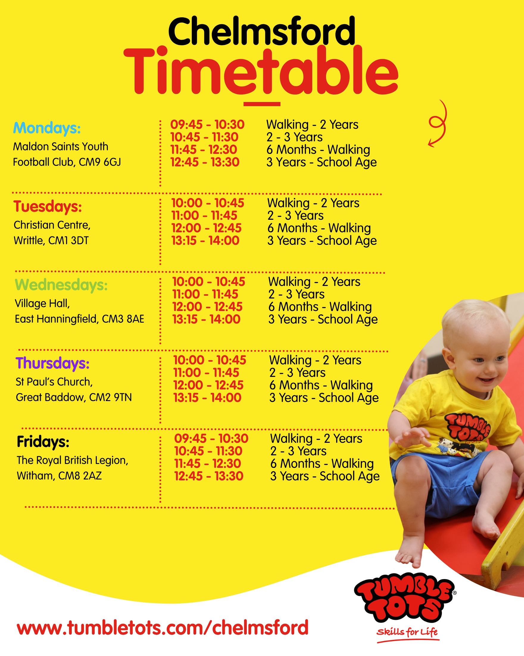 Tumble Tots Chelmsford Facebook ad