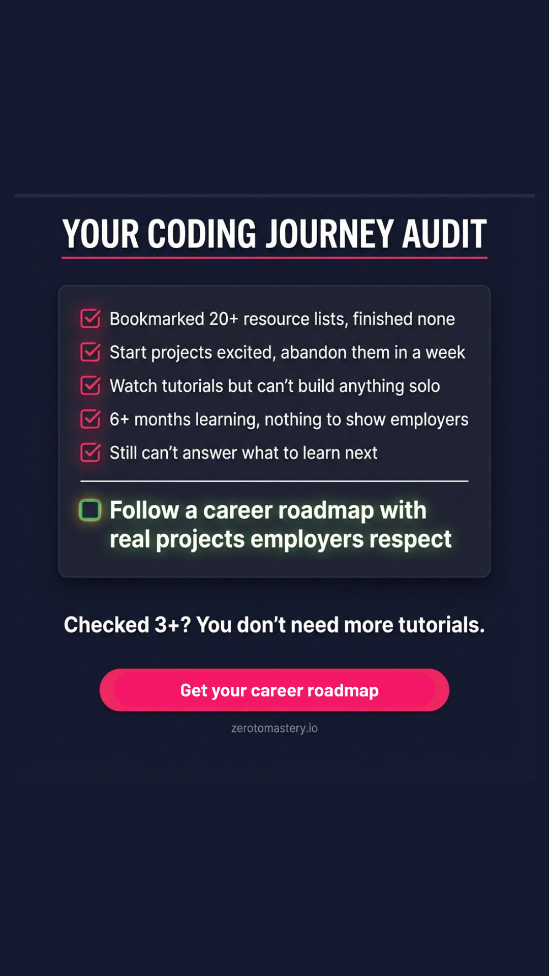 Zero To Mastery Facebook ad