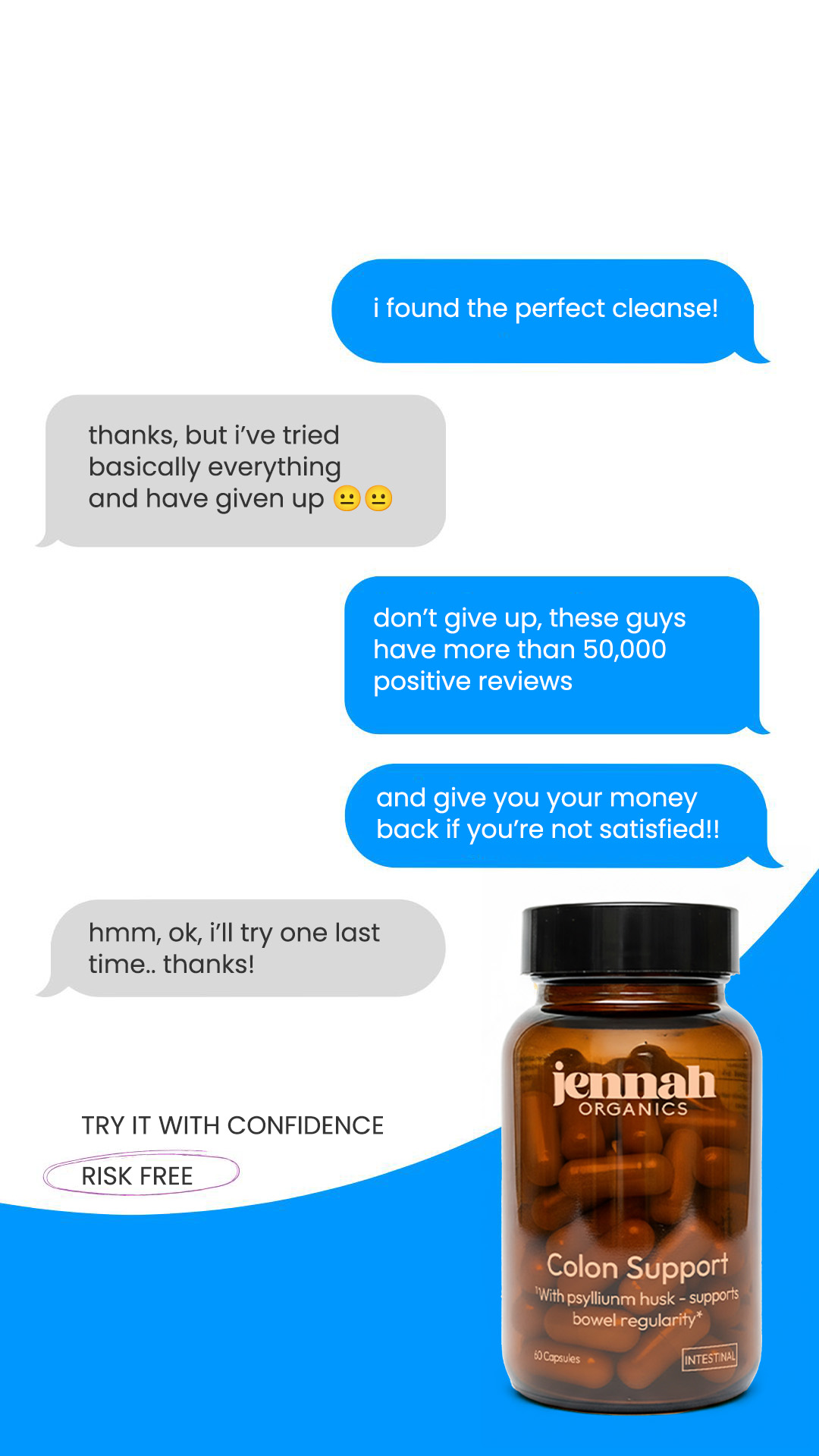 Jennah Organics Facebook ad