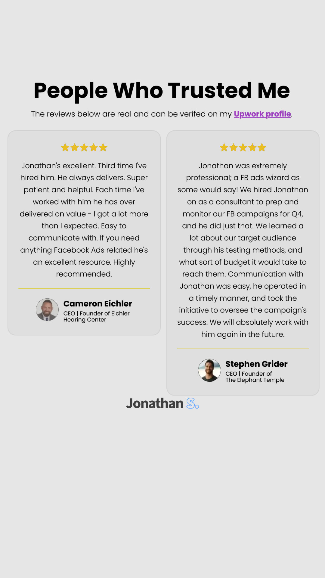Jon the Freelancer - Meta Ads Expert Facebook ad