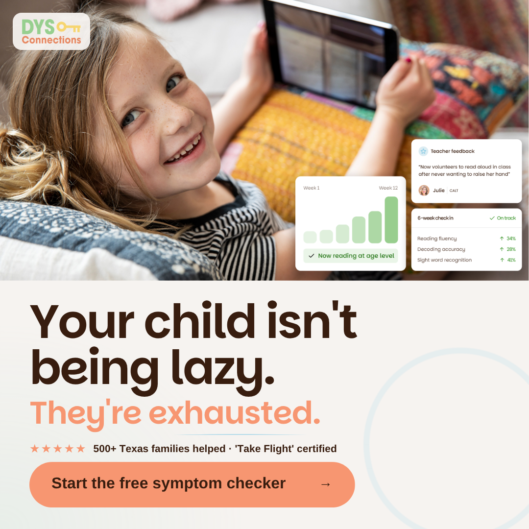 Dysconnections Facebook ad: Discover What’s Holding Your Child's Reading Back