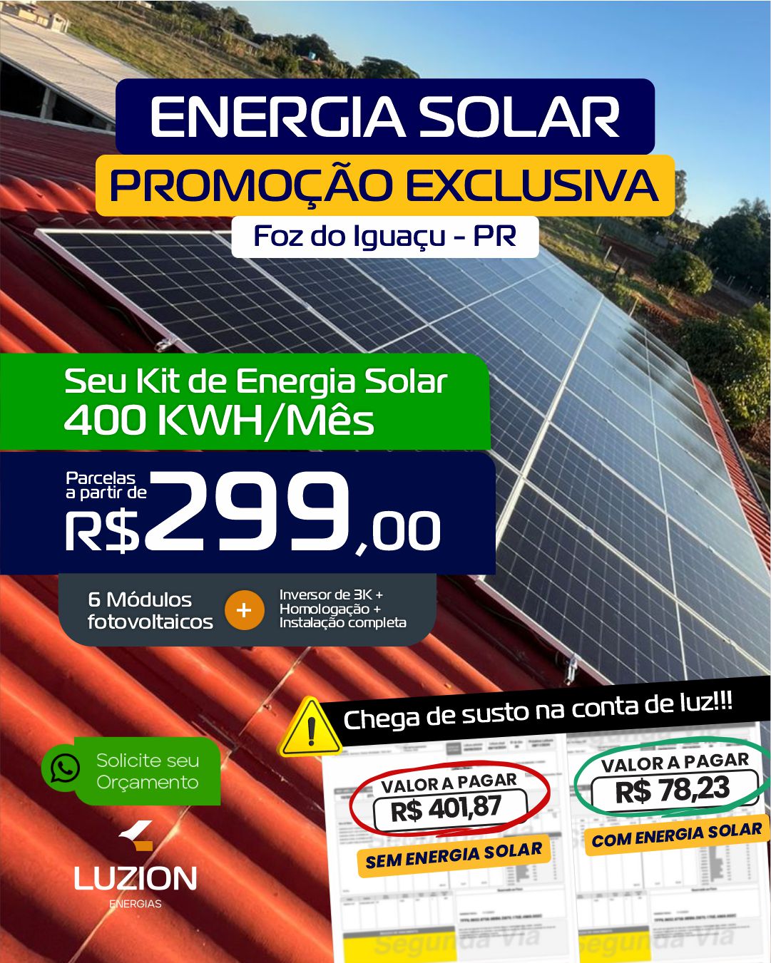 Luzion Energias Facebook ad