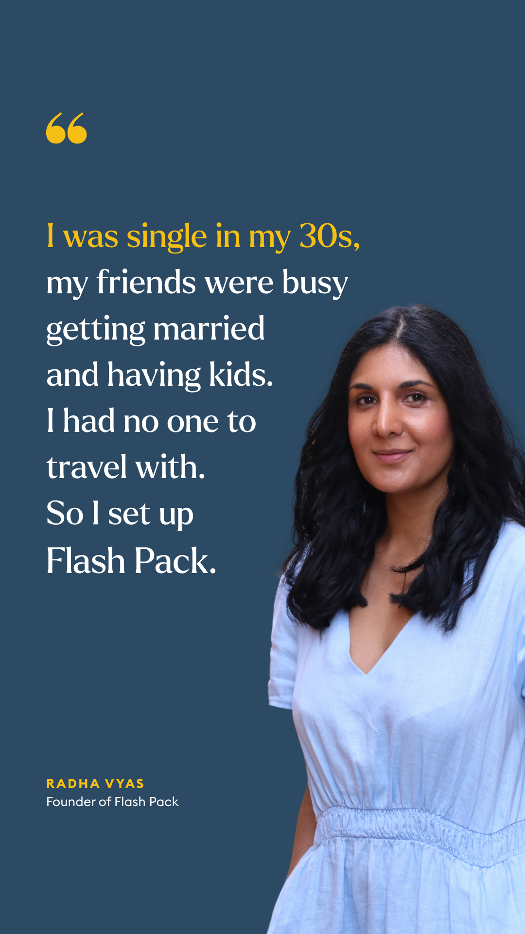 Flash Pack Facebook ad