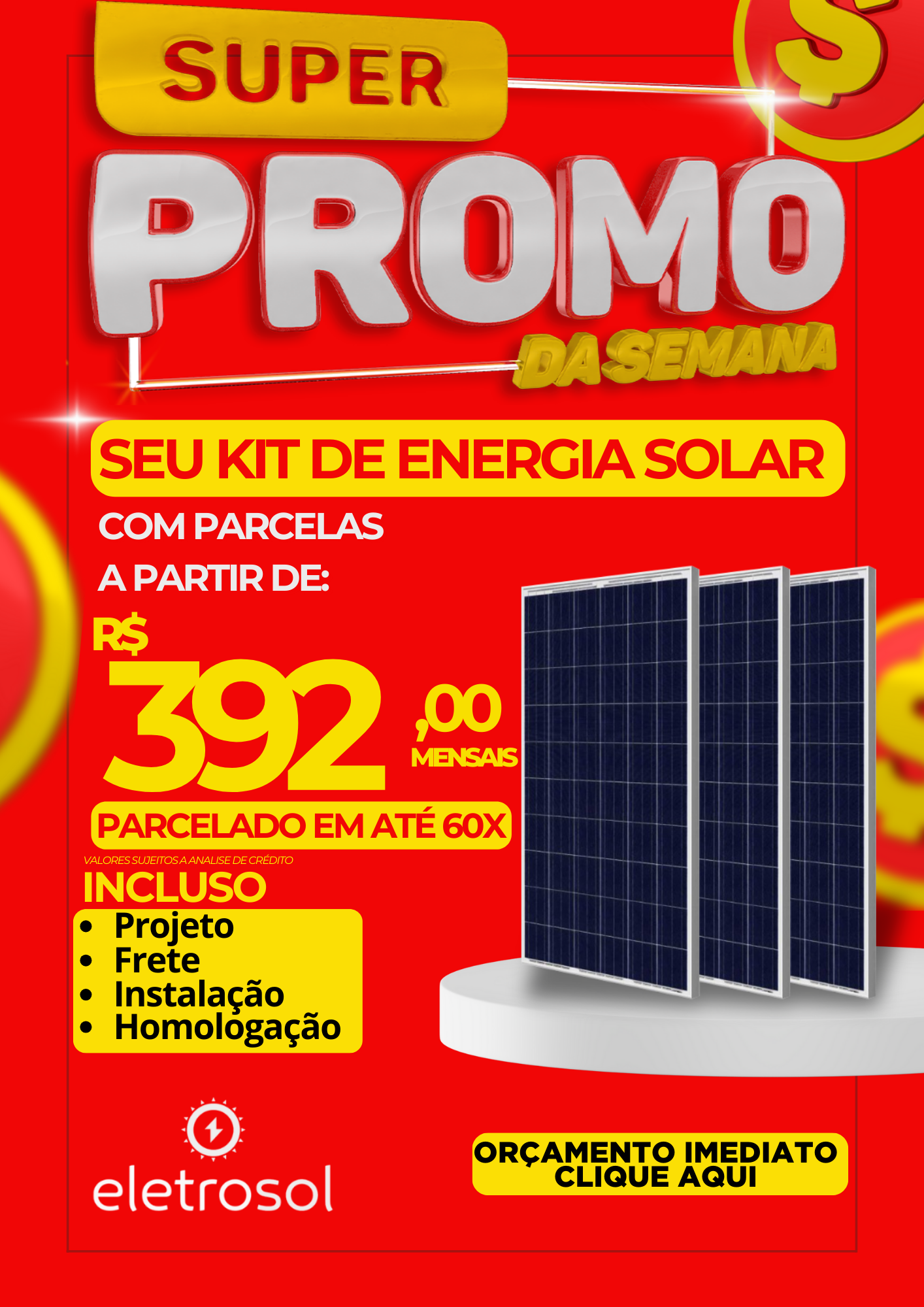 EletroSol Sustentável Facebook ad