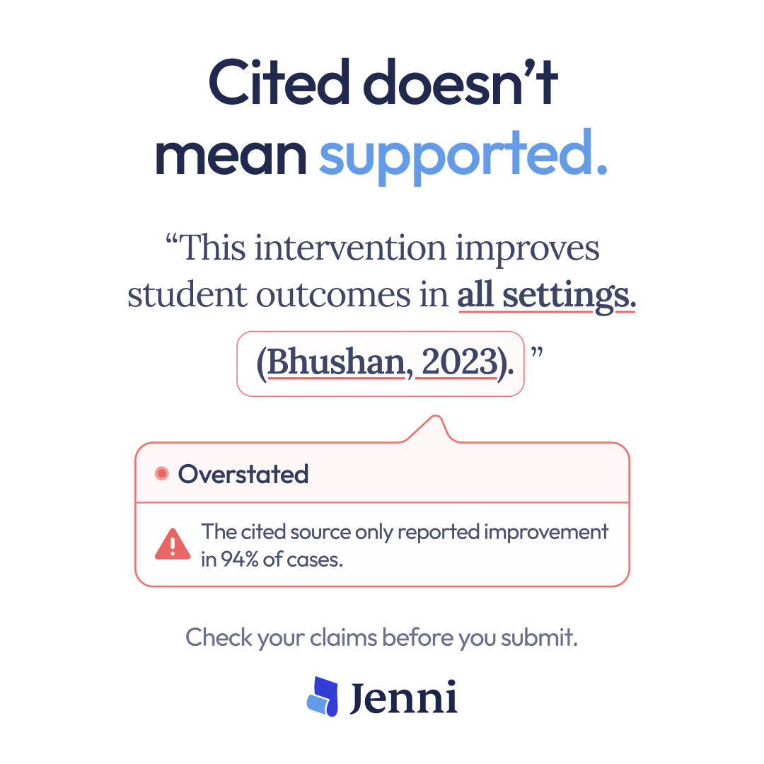 Jenni AI Facebook ad