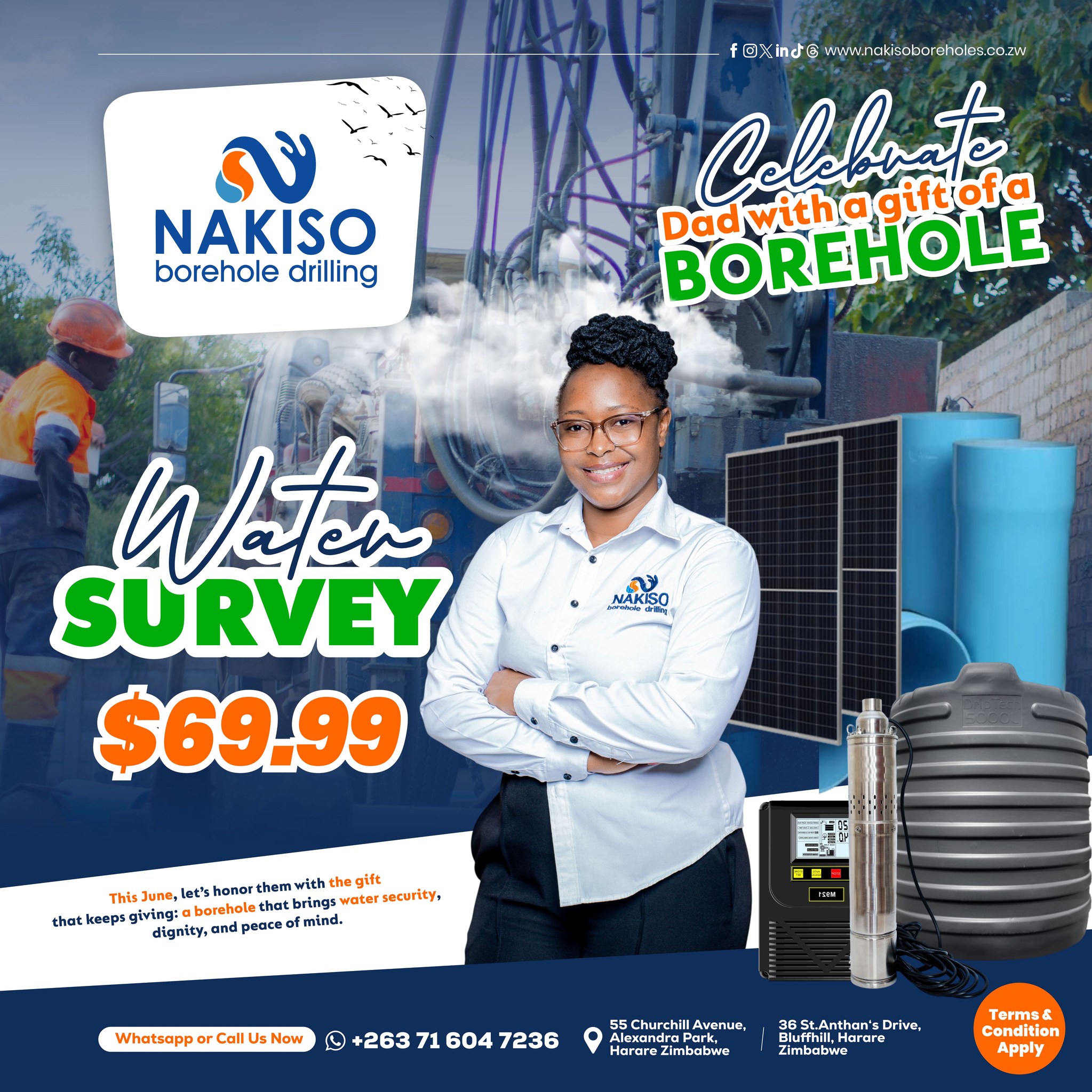 Nakiso Borehole Drilling Facebook ad