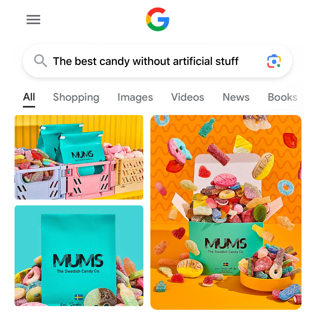 Mums - The Swedish Candy Co. Facebook ad