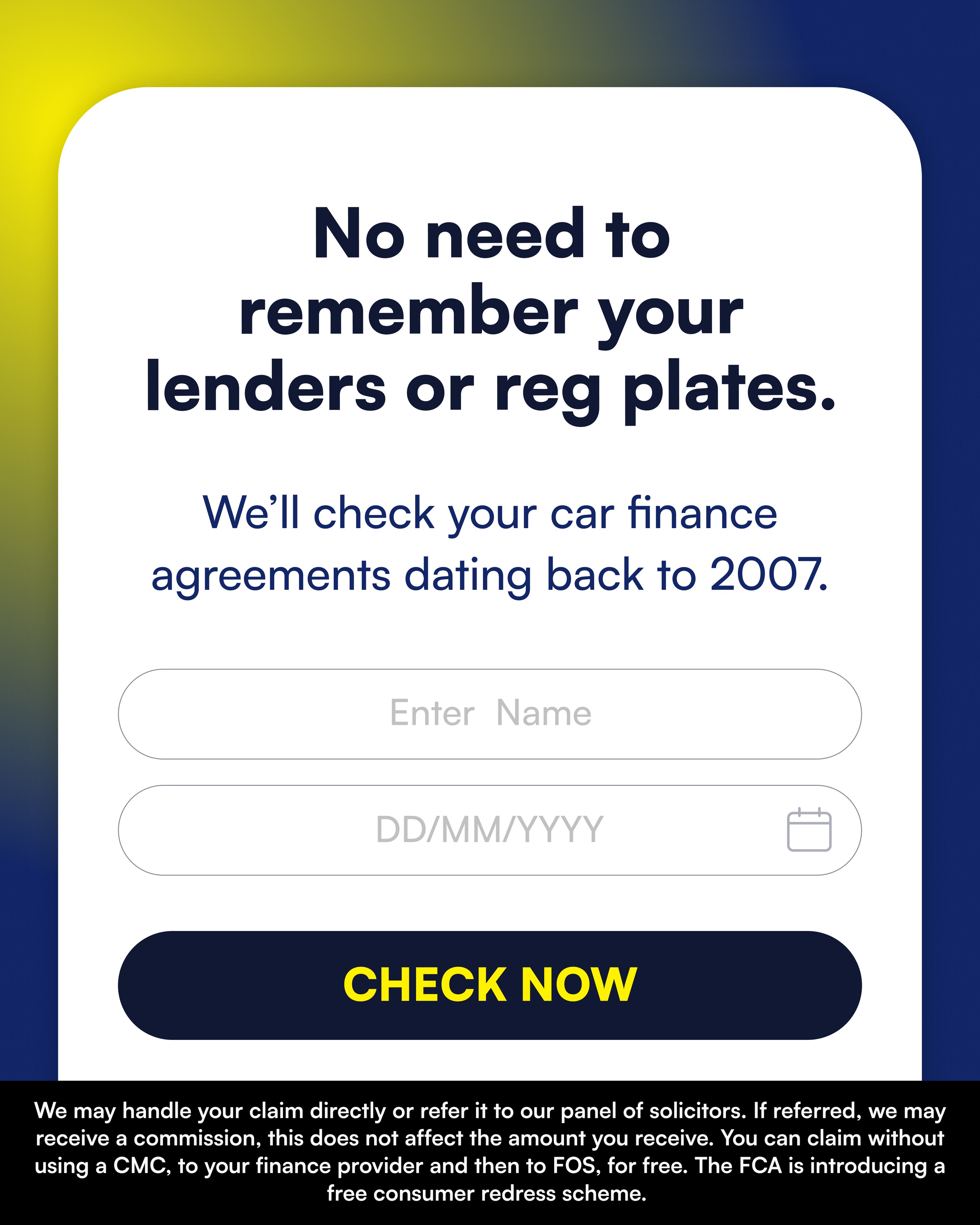 Mis-sold Expert Facebook ad: Find My Agreements