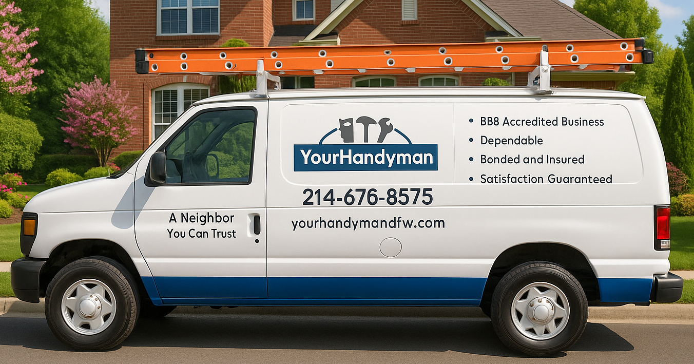 Your Handyman DFW Facebook ad: Top Rated. Locally Owned.
