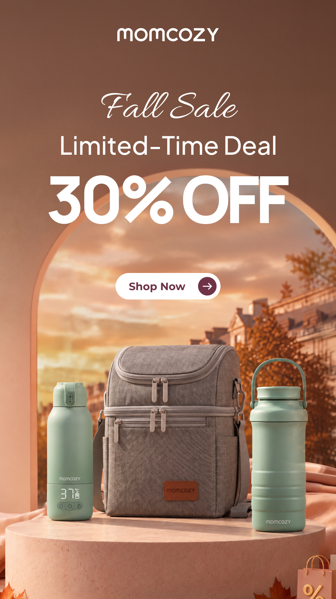 Momcozy Facebook ad: Autumn Care Event | 30% Off with Code BDAS30 from…