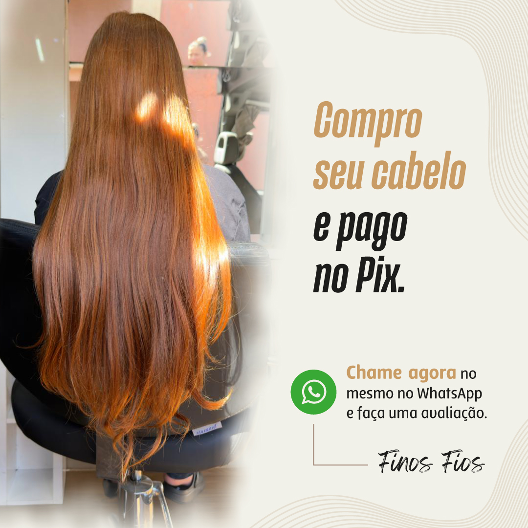 Finos Fios Compra de Cabelo Facebook ad: Converse conosco