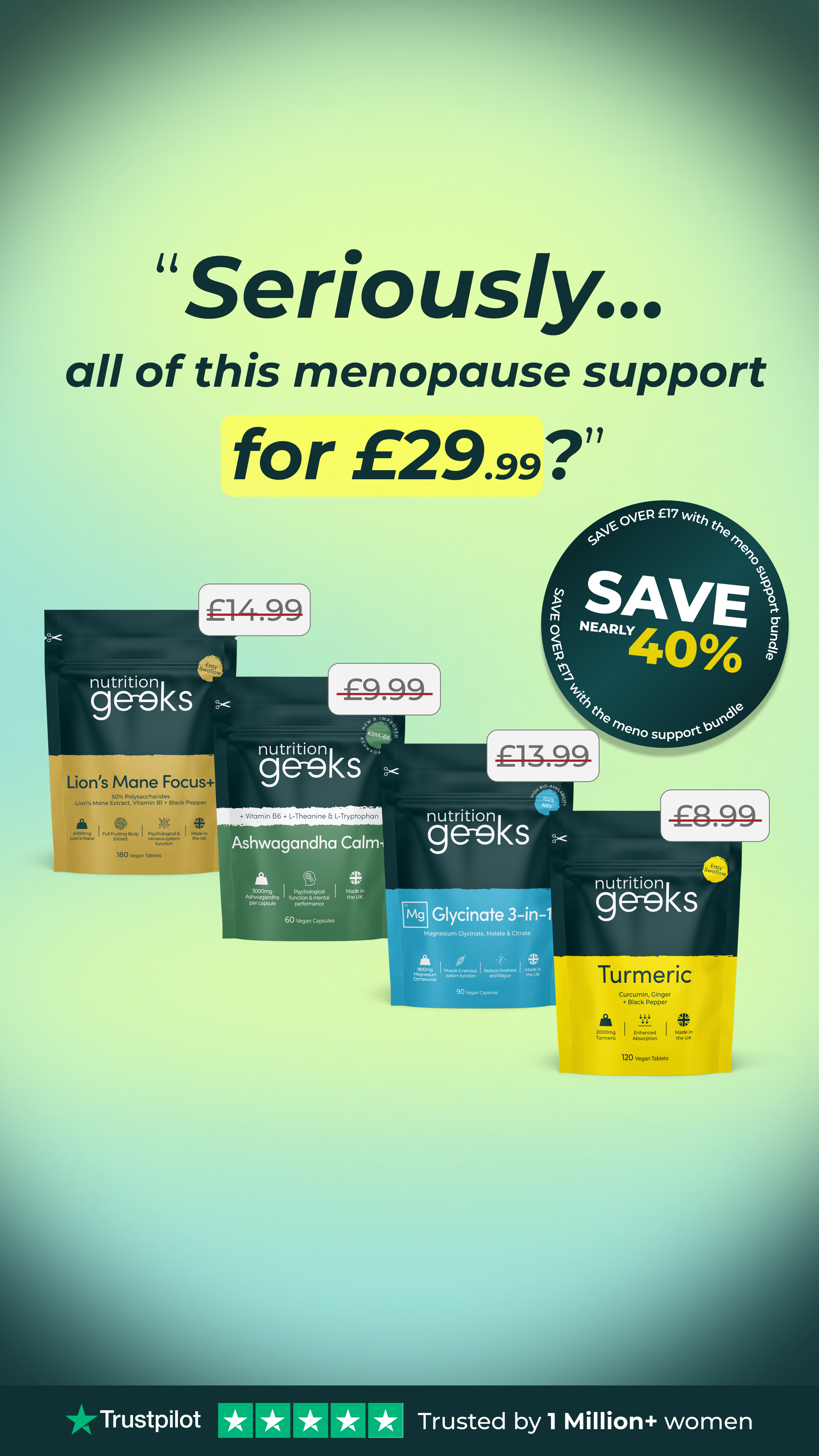 Nutrition Geeks Facebook ad