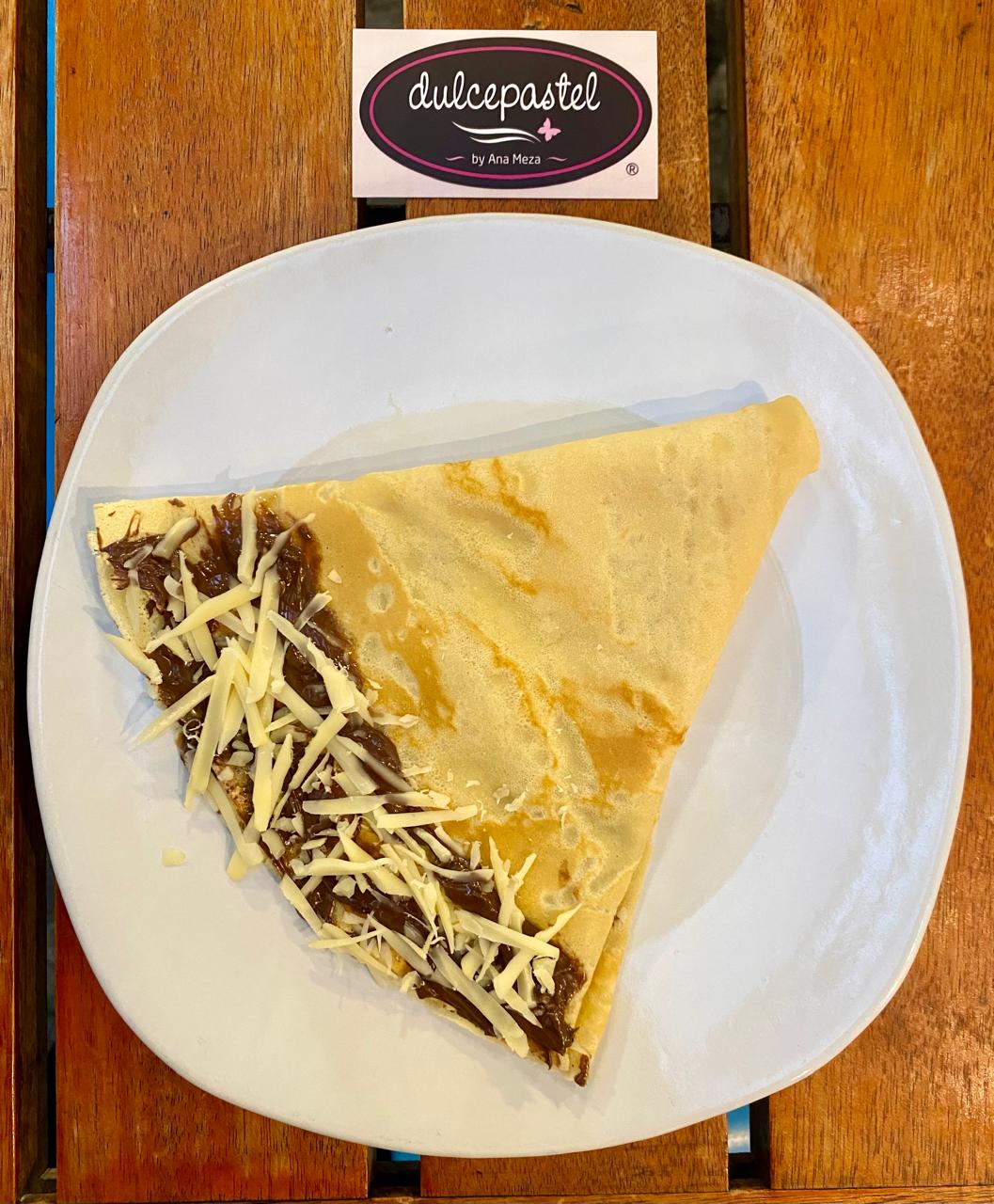 Dulcepastel Oaxaca Facebook ad: Pide una crepa rellena de queso bola con…