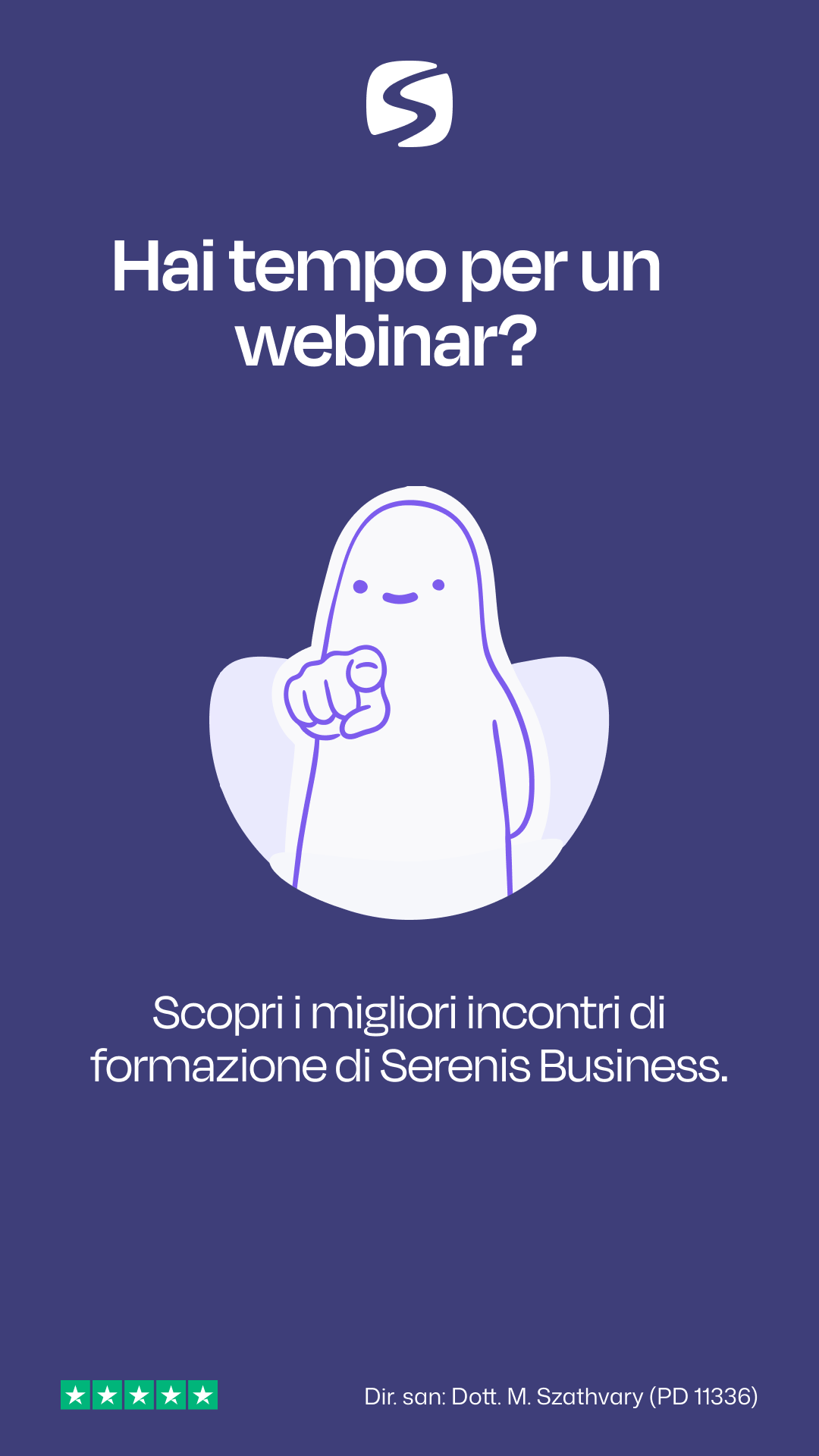 Serenis Facebook ad: Formazione HR dove e quando vuoi.