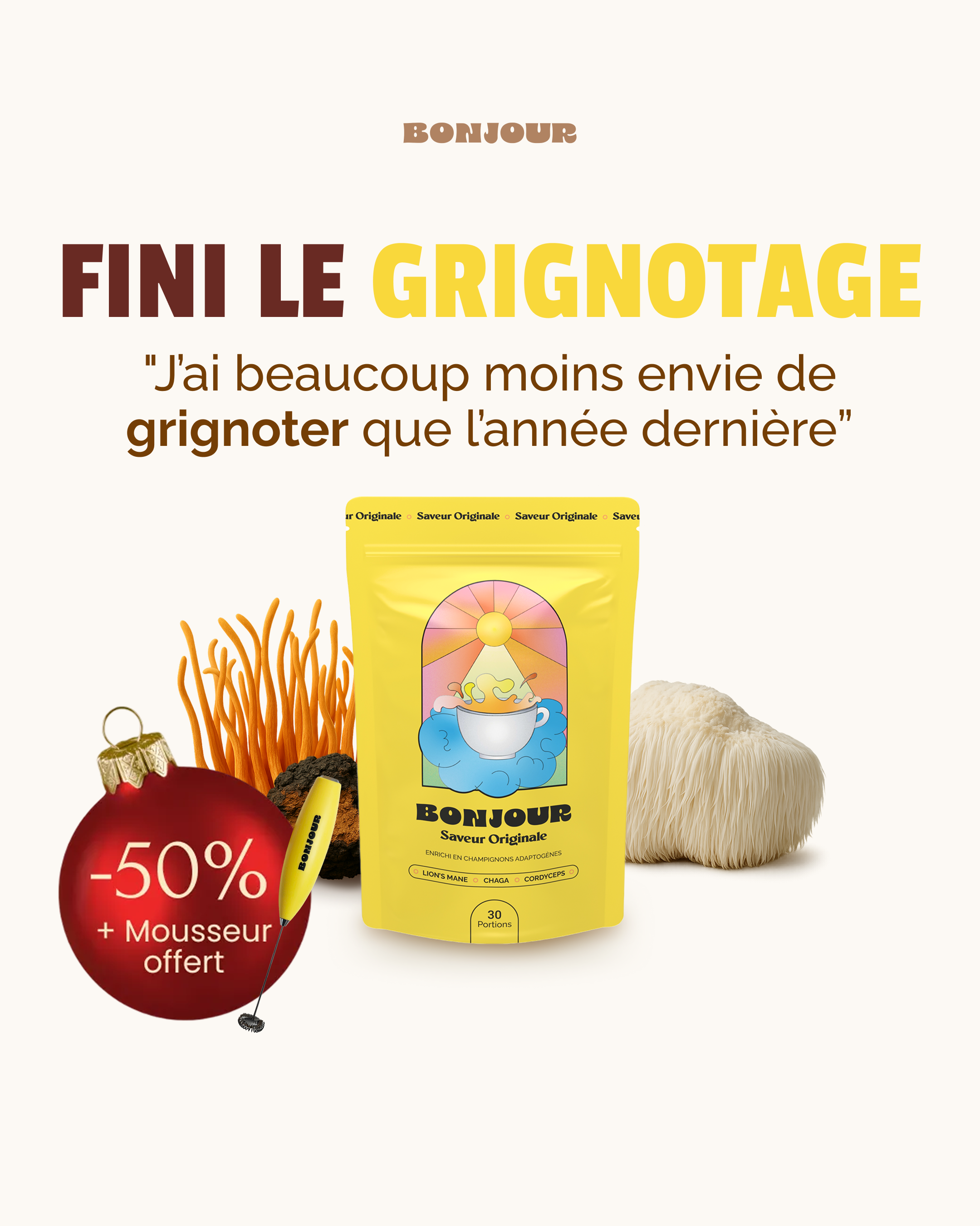 Bonjour Facebook ad