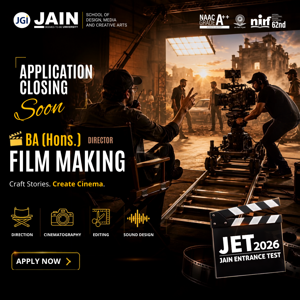 Jain University - Under Graduate Programs Facebook ad