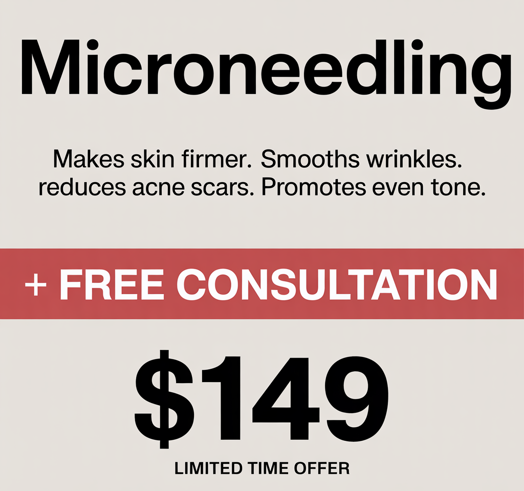 Everblooming Clinic Facebook ad: Limited Time Offer - Microneedling