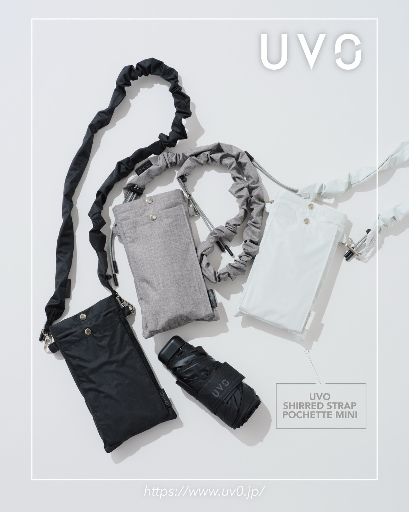 UVO Facebook ad: UVO(ウーボ) | シャーリングストラップポシェット