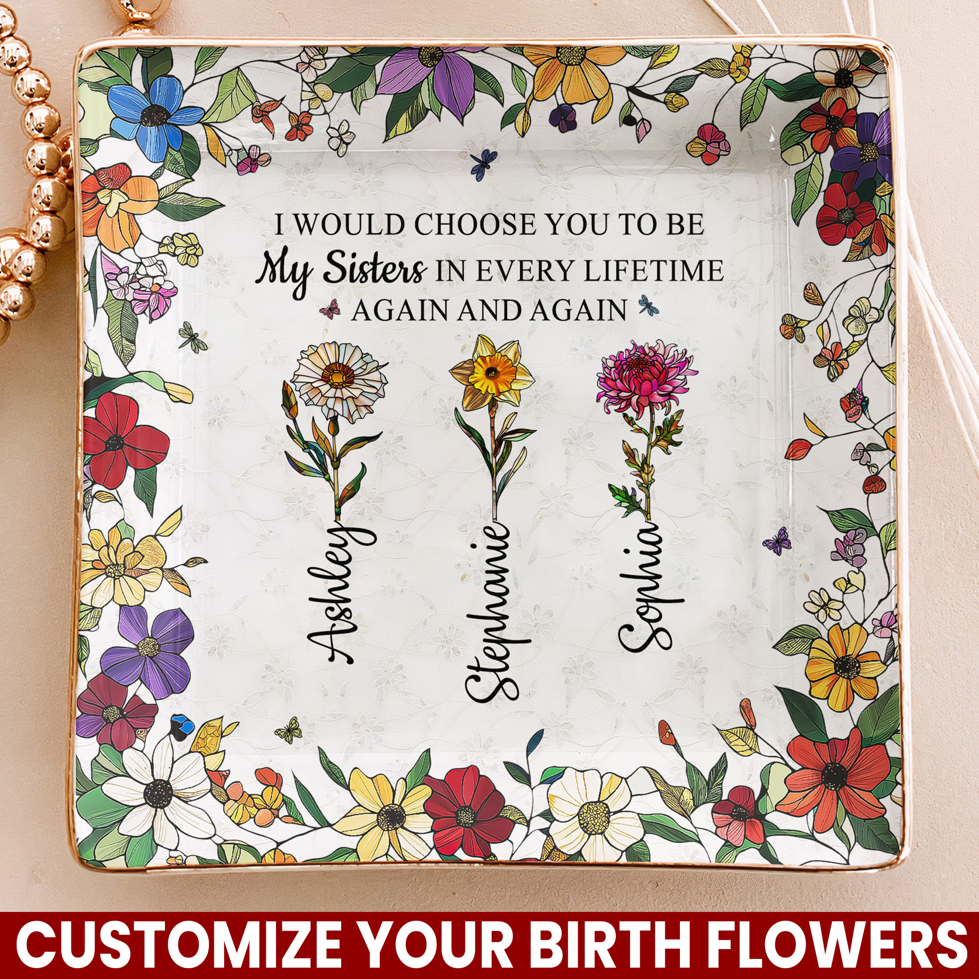 Macorner Decor Facebook ad: I Would Choose You To Be My Sister - Personalized Jewelry…
