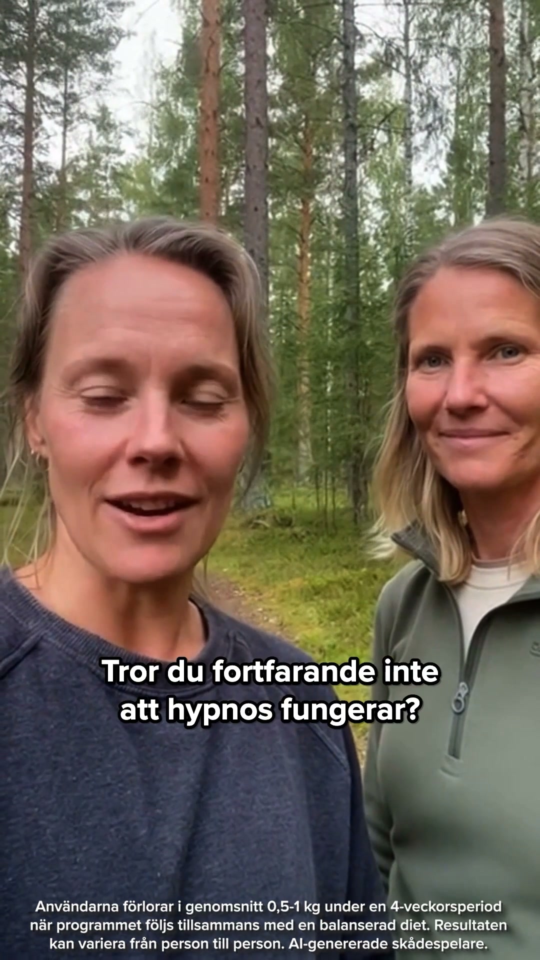 Kure for Hypnotherapy Facebook ad: Tryck på play. Slut ögonen. Förändra allt