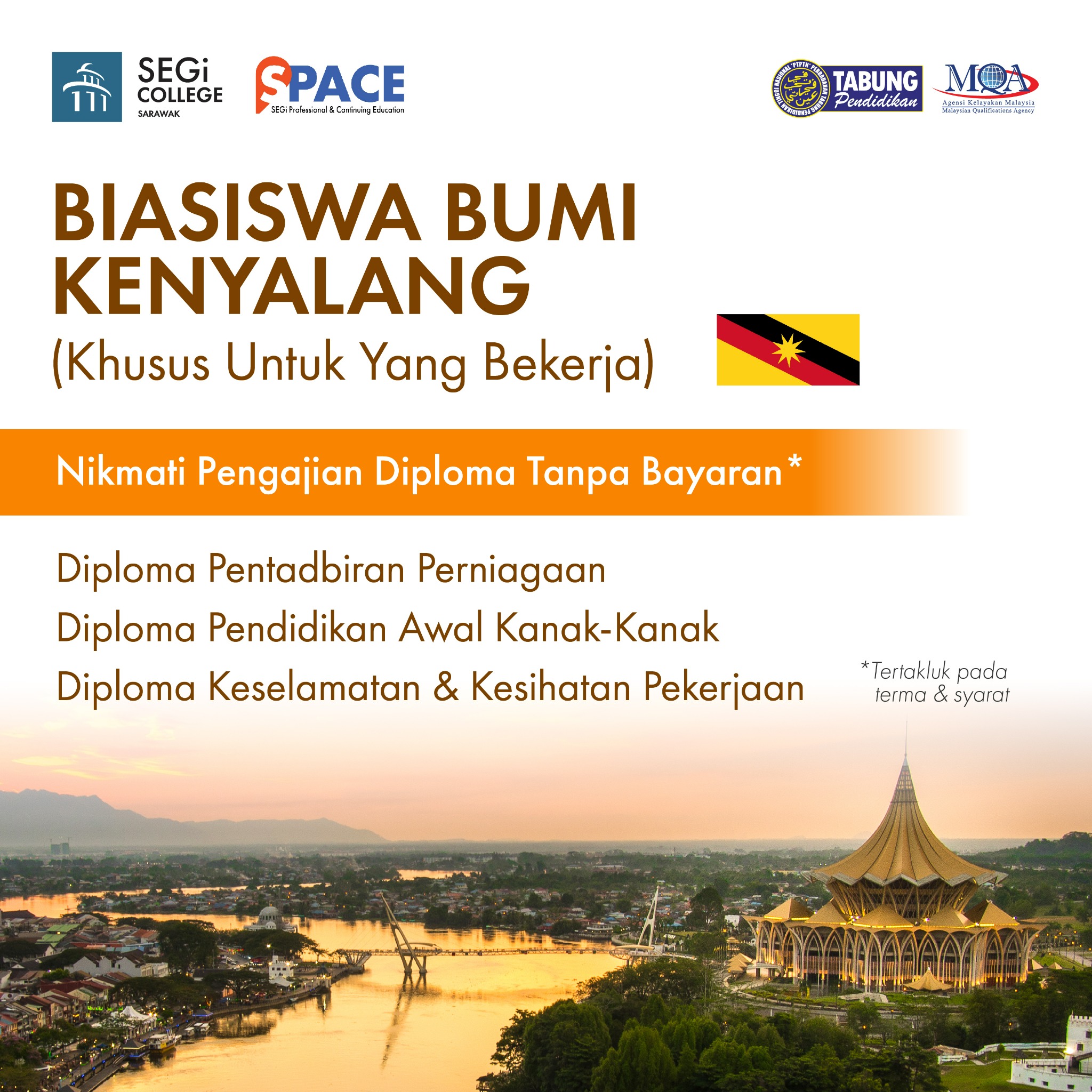 SEGi College Sarawak Facebook ad: Mulakan dengan RM50 Hari Ini!