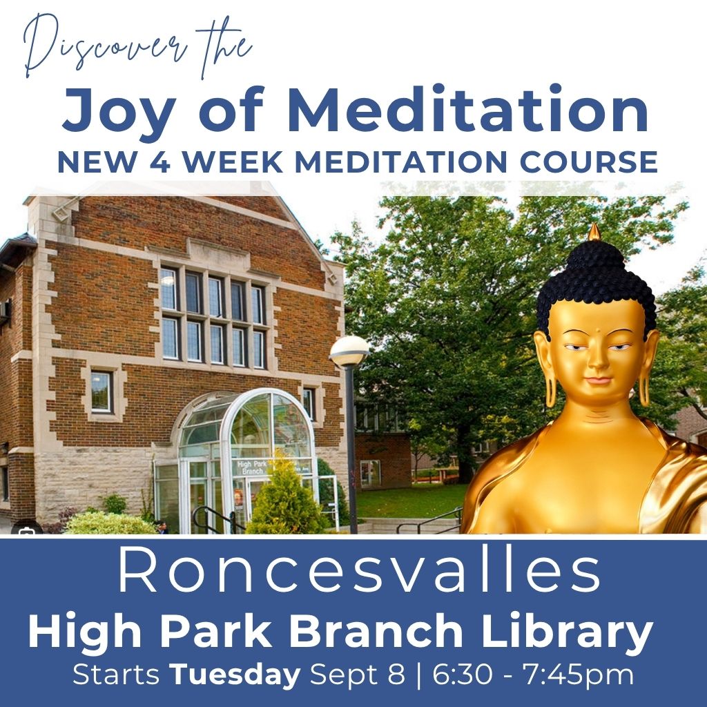 Kadampa Meditation Centre Canada Facebook ad: Discover The Joy of Meditation