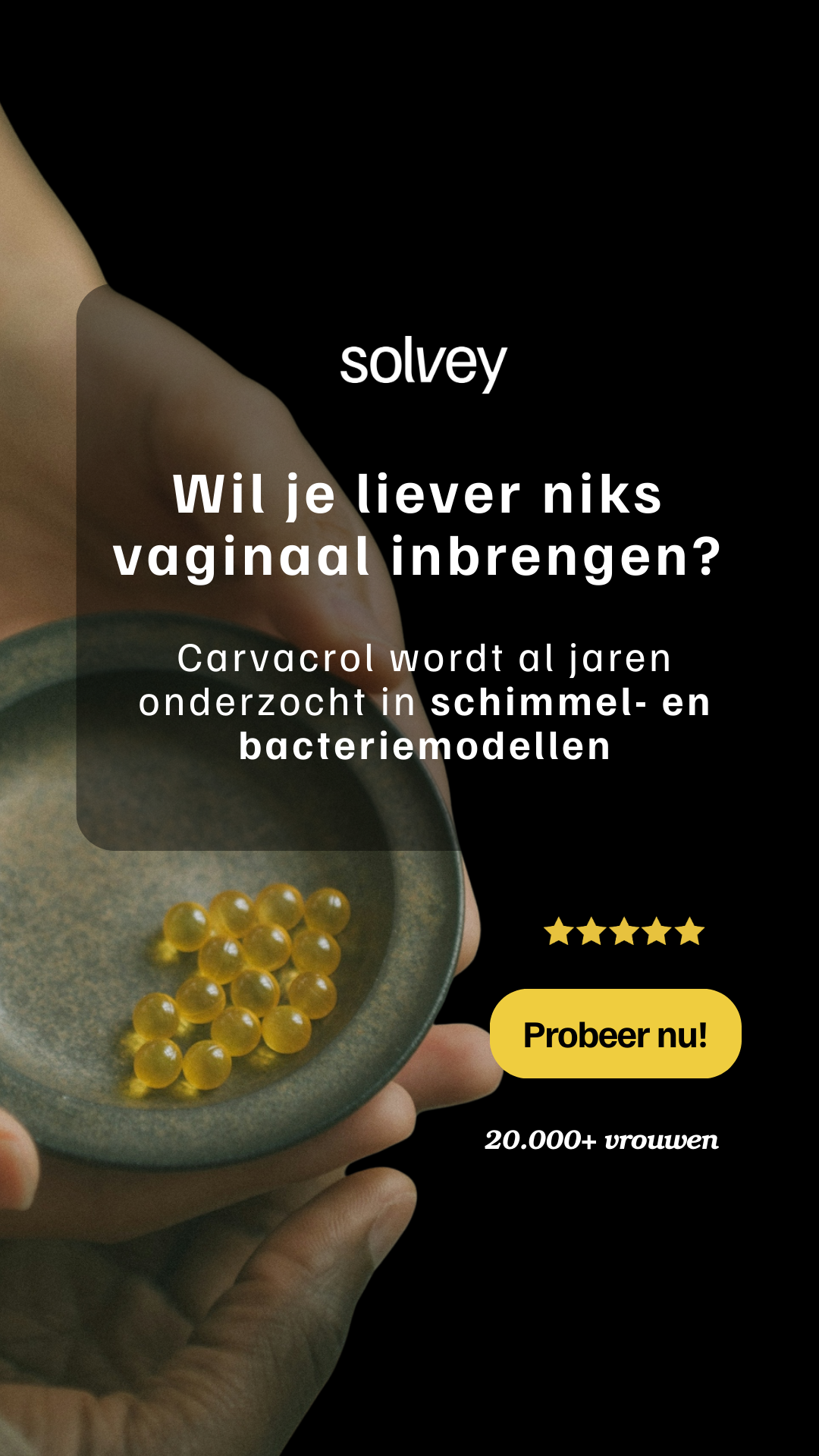 Solvey Facebook ad: Niet weer wachten op een afspraak