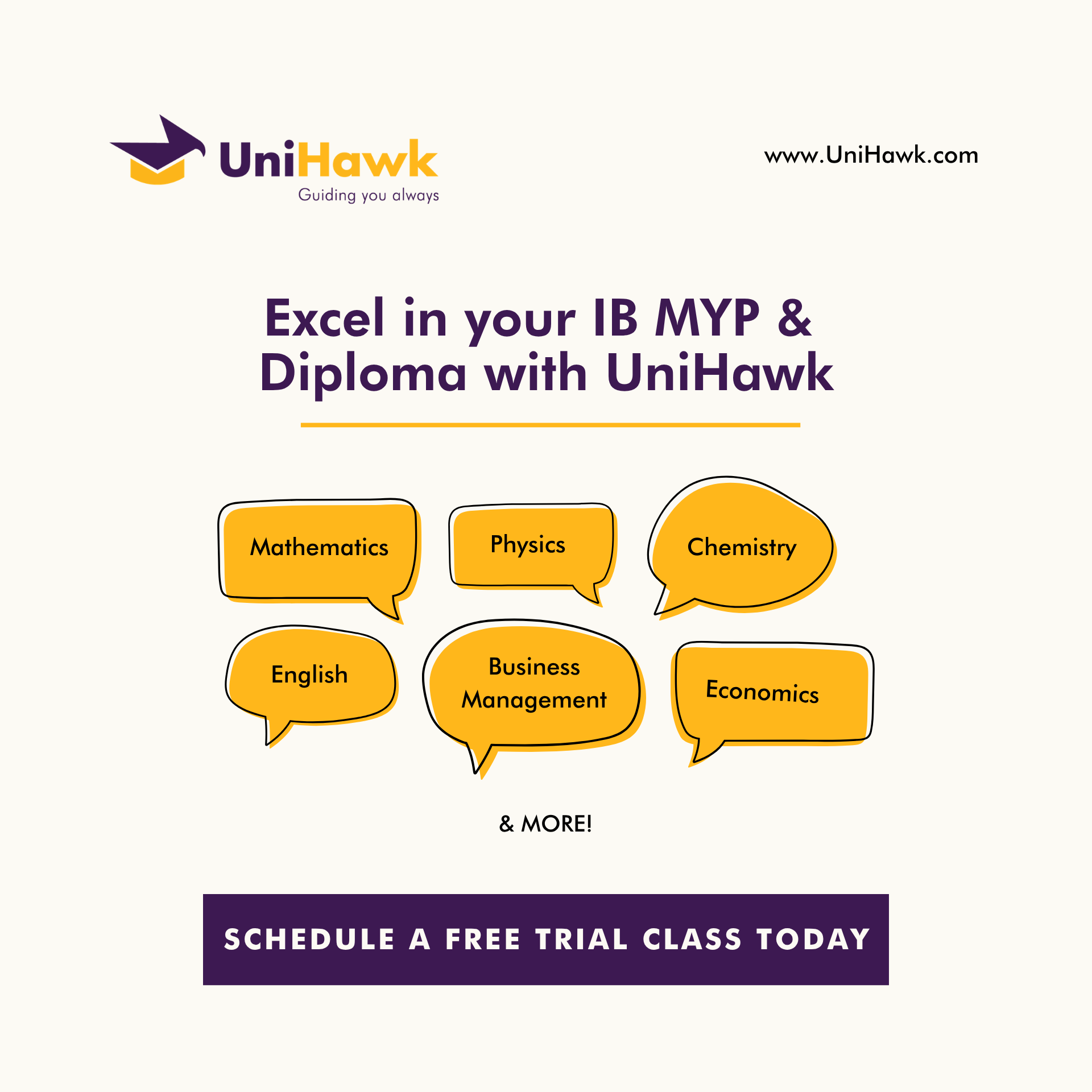 UniHawk Global Facebook ad