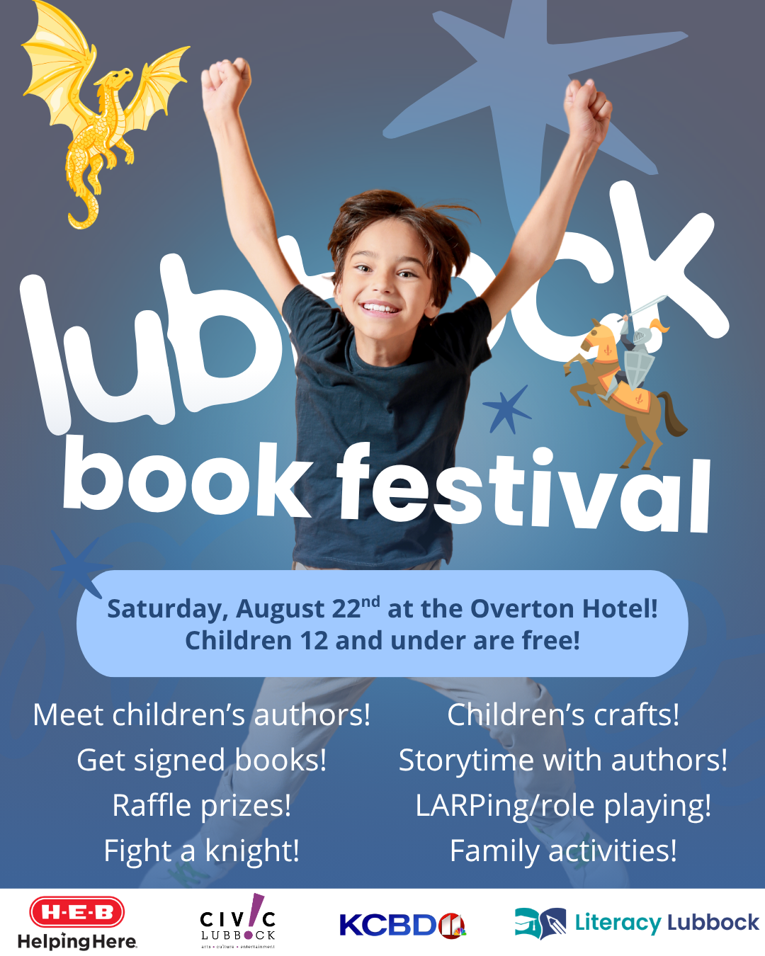 Lubbock Book Festival Facebook ad: Looking for a fun family adventure?