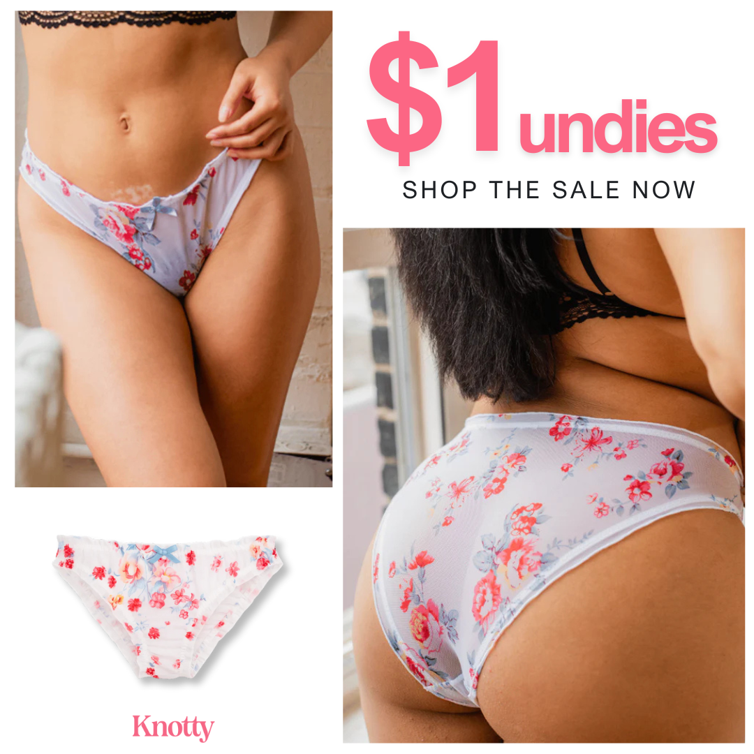 Knotty Facebook ad: $1 Undies Sale