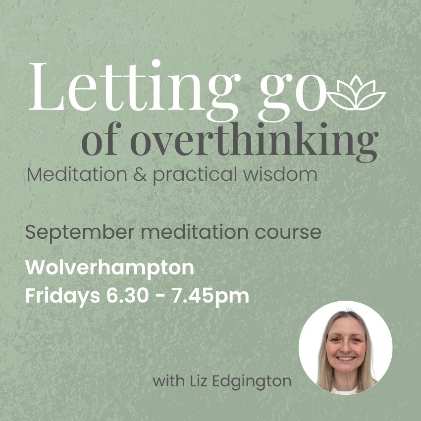 Kadampa Meditation Centre Birmingham Facebook ad: Letting go of overthinking
