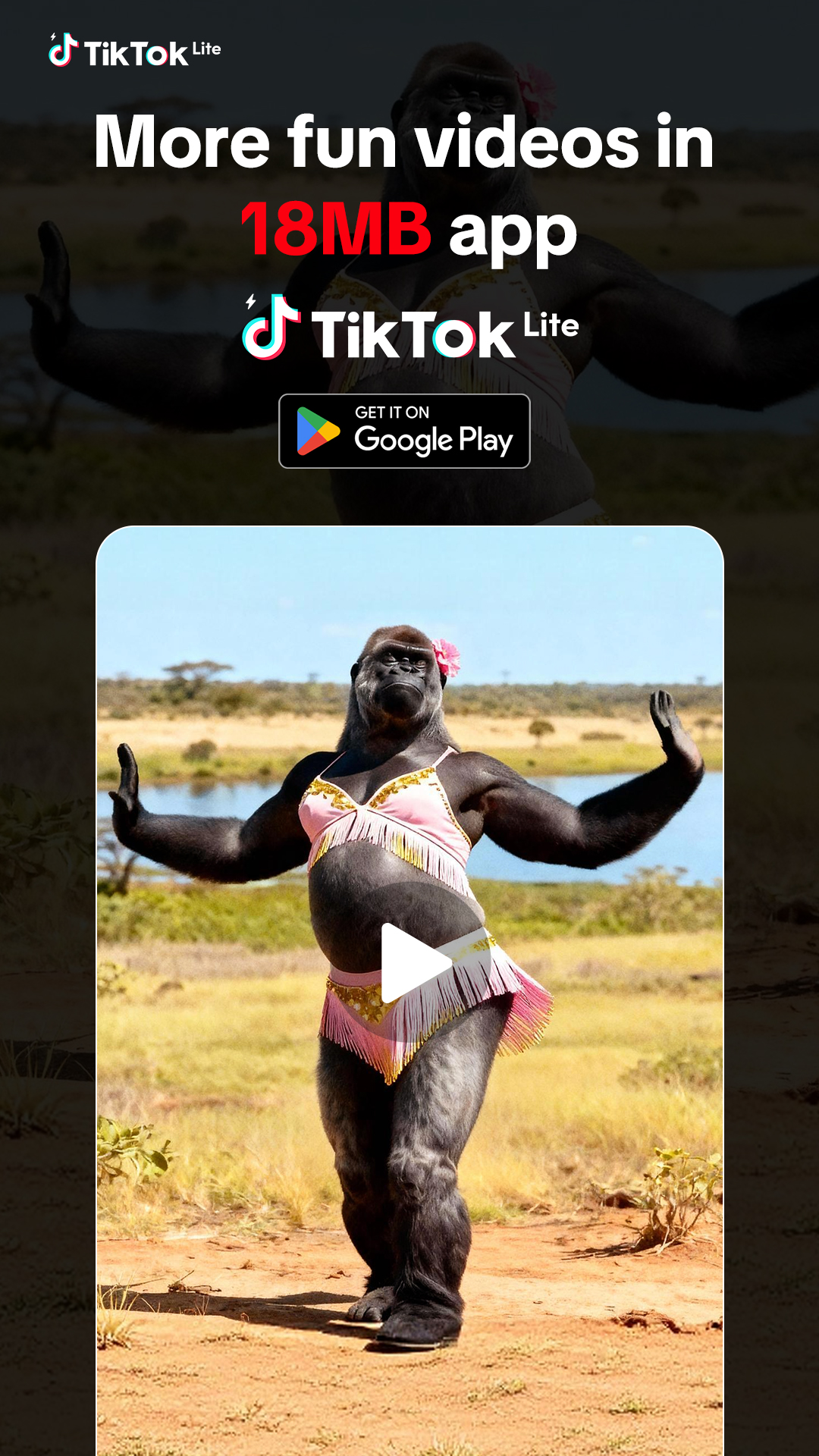 TikTok Lite Facebook ad
