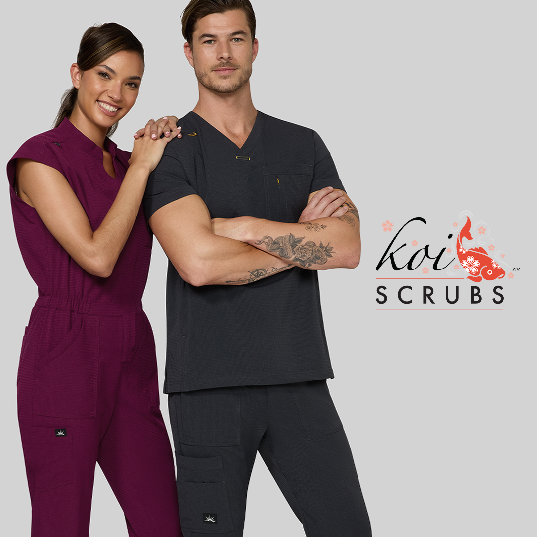 koi Designer Scrubs Facebook ad