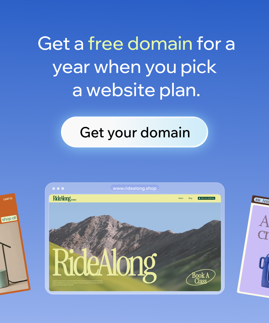 Wix Facebook ad