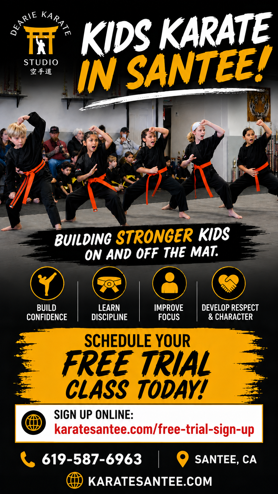 Dearie Karate Studio Facebook ad