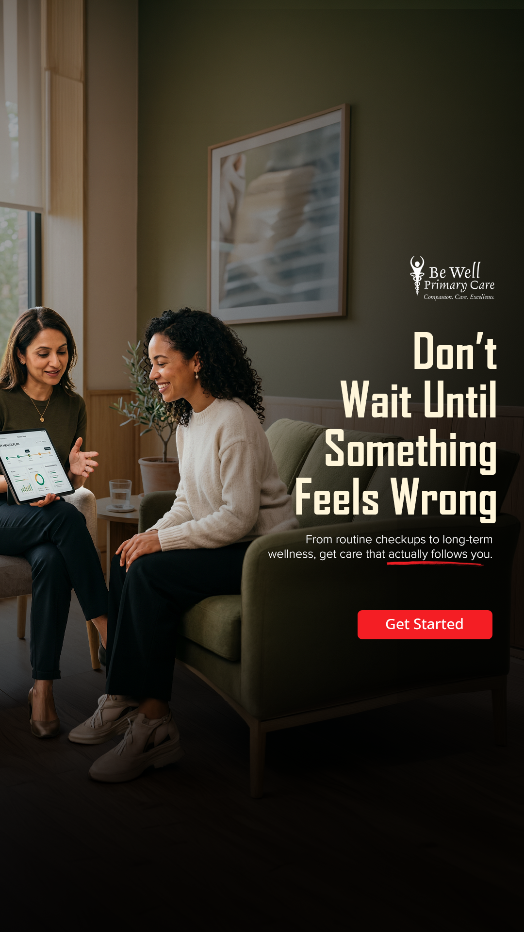 Be Well Primary Care Facebook ad