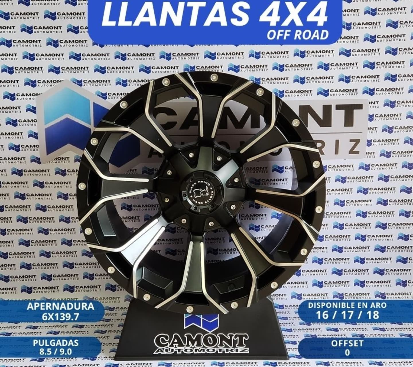 Camont Automotriz Facebook ad: Llantas Off Road disponibles para tu camioneta pick-up