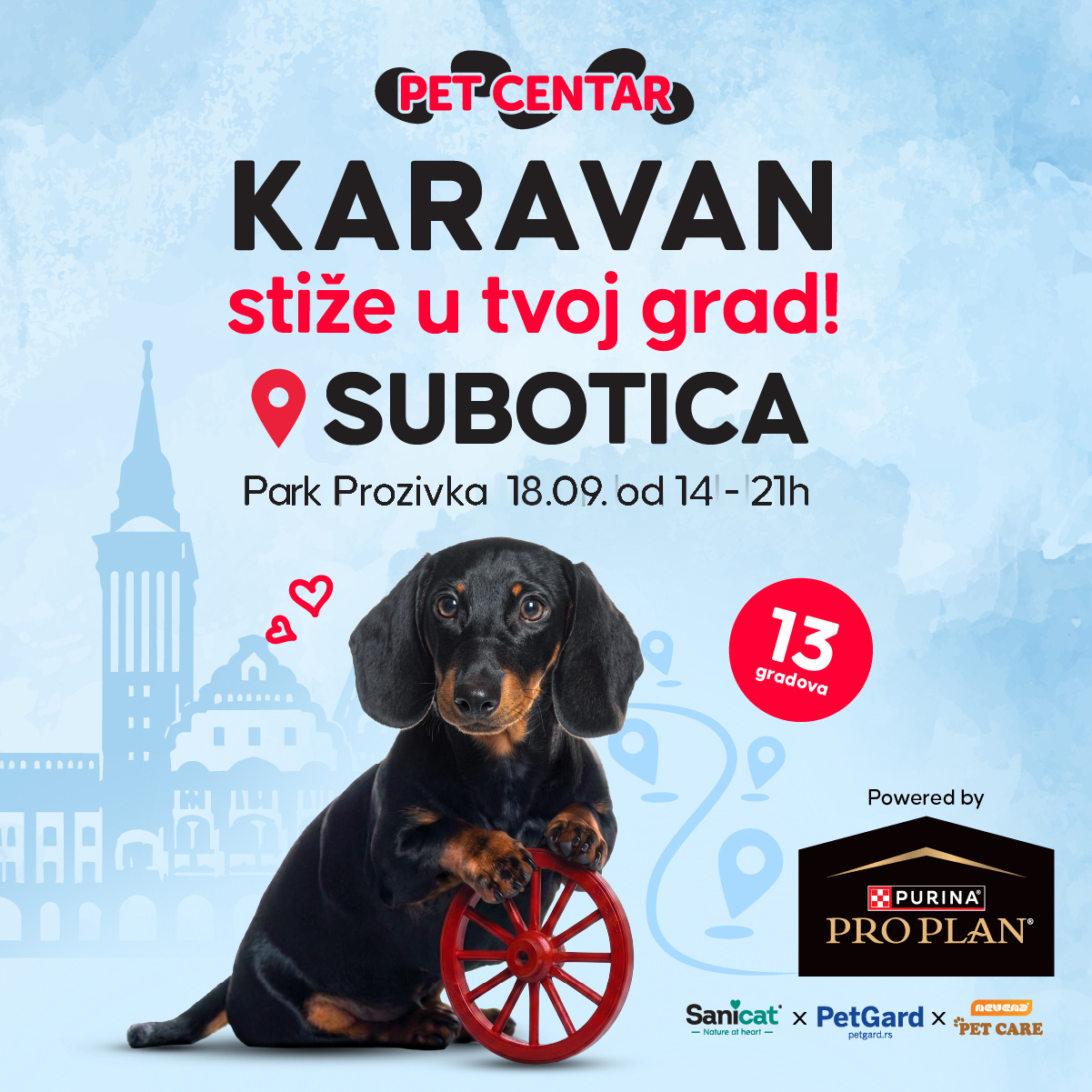 PET CENTAR Srbija Facebook ad: Park Prozivka, Subotica,18.09.