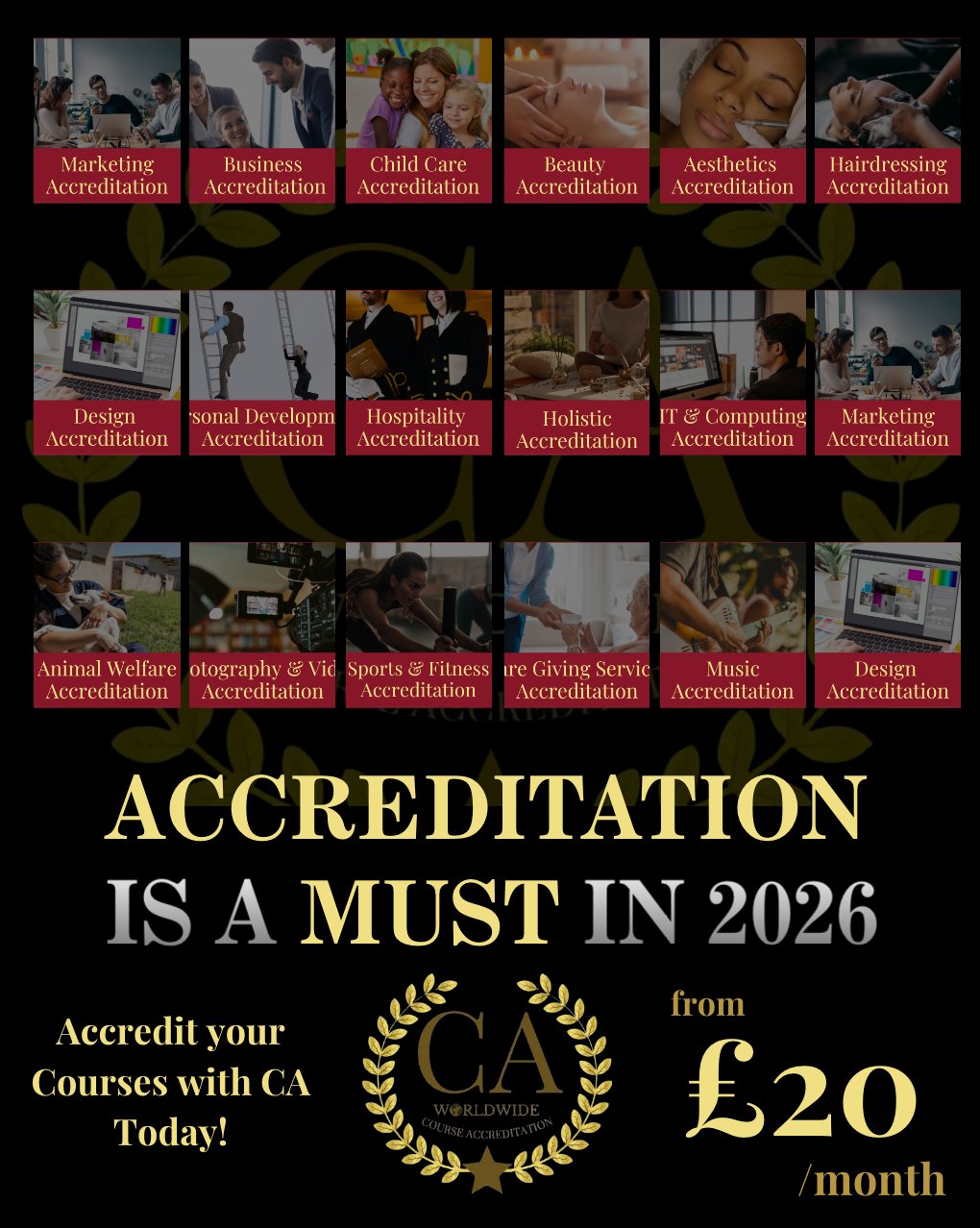 Course Accreditation Facebook ad